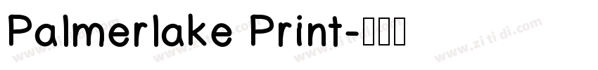 Palmerlake Print字体转换